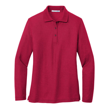 Port Authority Women's Silk Touch Long Sleeve Polo