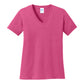 Port And Company Women's Core Cotton V-Neck Tee