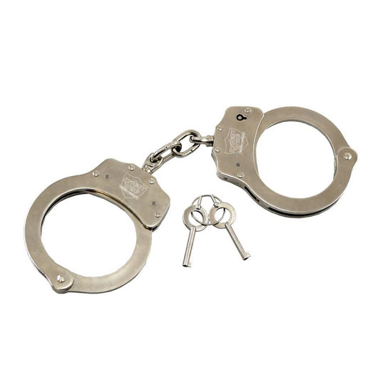 Streetwise Nickel-Plated Solid Steel Handcuffs
